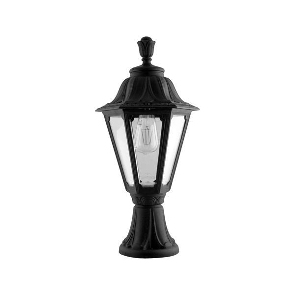 Eurolux black garden light, front view