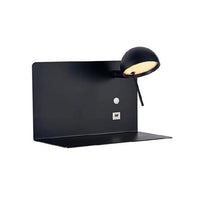 Eurolux black wall light shown in its packaging