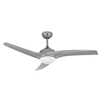 Radiant satin titanium ceiling fan, front view