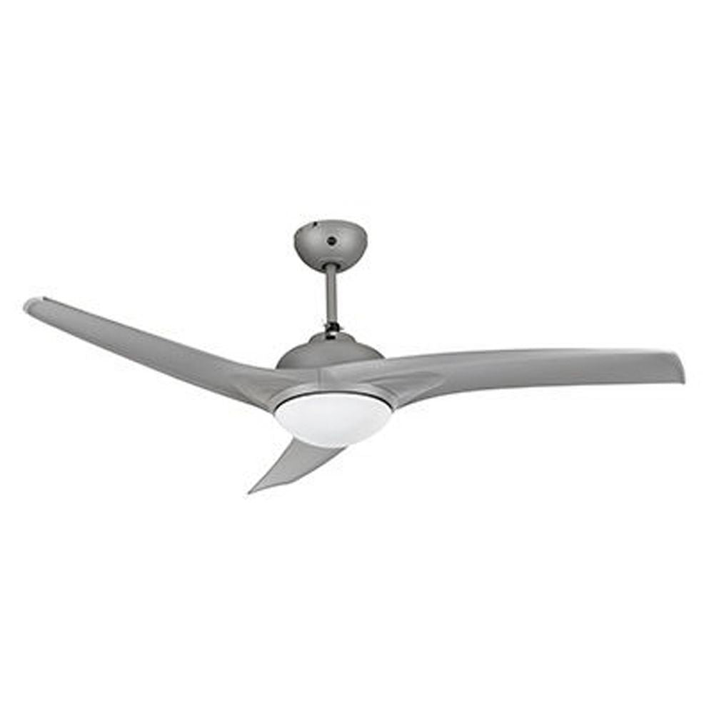 Radiant satin titanium ceiling fan, front view