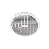Radiant ceiling fan, front view