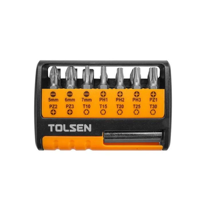 Close-up detail of the Tolsen screwdriver