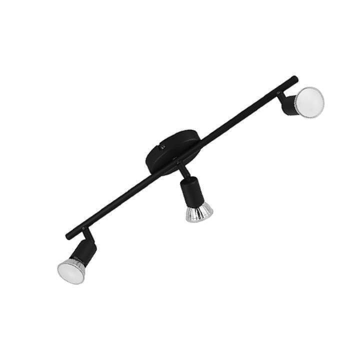 Close-up detail of the Eurolux black downlight