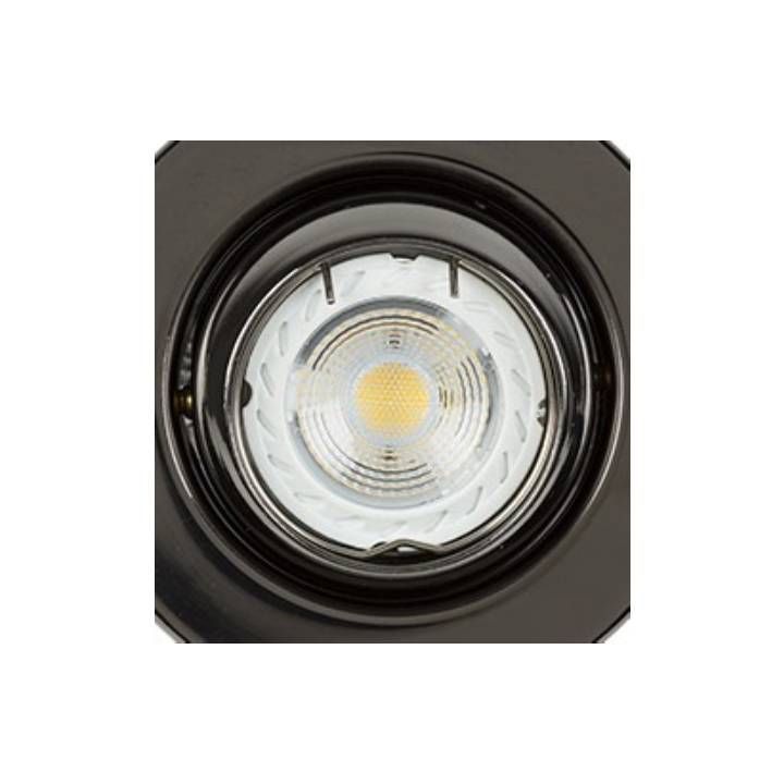 Close-up detail of the Radiant gun metal downlight