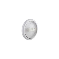 Close-up detail of the Eurolux white bulkhead light