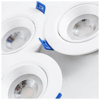 Eurolux downlight installed and lit