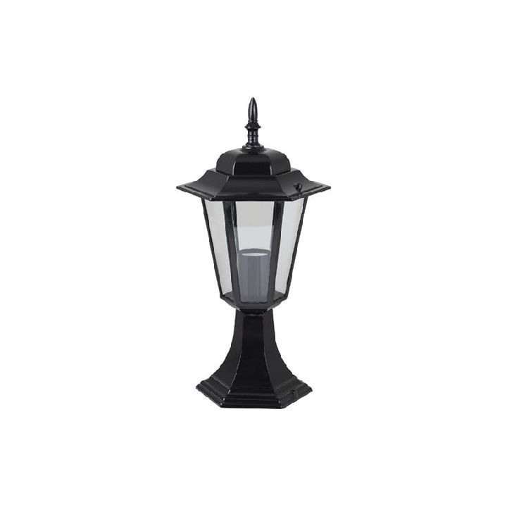 Eurolux black wall light shown in its packaging