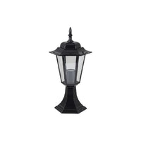Eurolux black wall light shown in its packaging