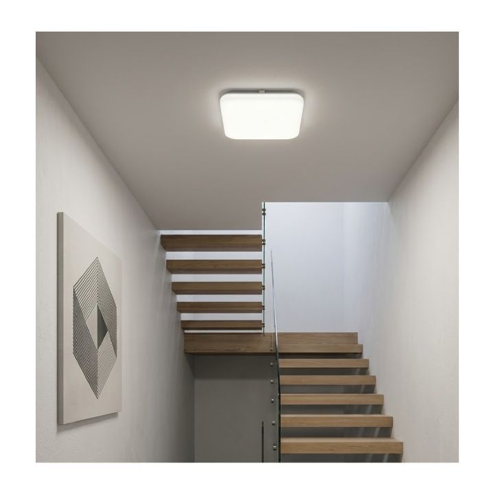 Close-up detail of the Eurolux white ceiling light