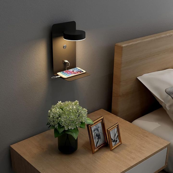 Eurolux black night light installed and lit