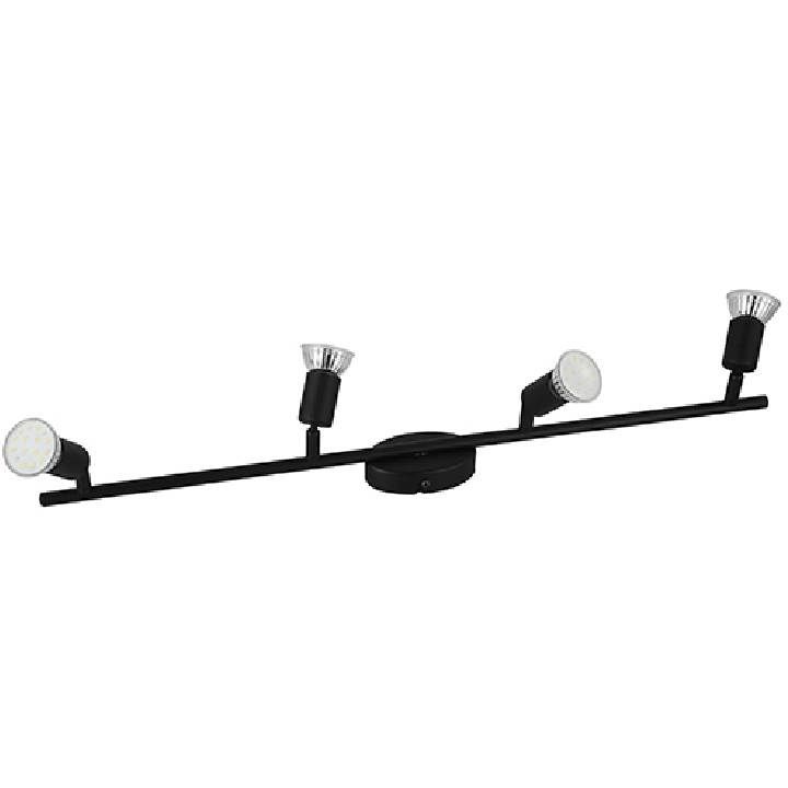 Close-up detail of the Eurolux black downlight