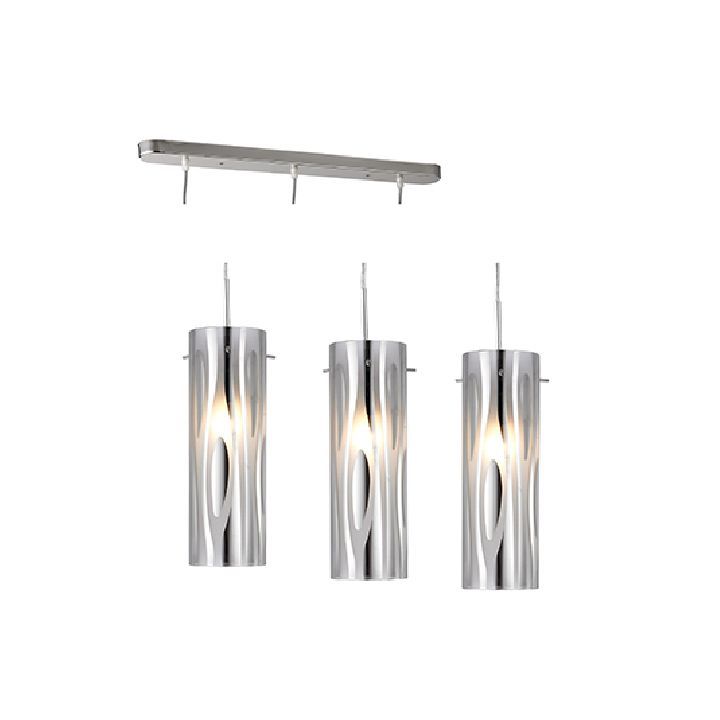 Radiant pendant light, front view