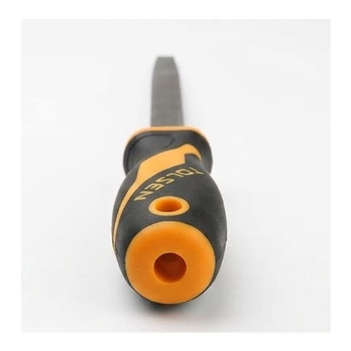 Close-up detail of the Tolsen measuring tools & sensor