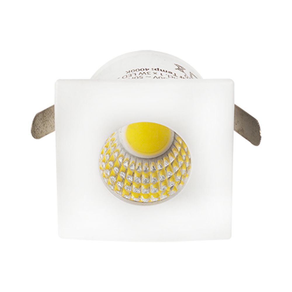 Eurolux white downlight, front view