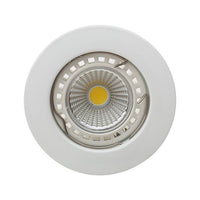 Eurolux white downlight, front view