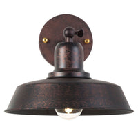 Eurolux antique brown wall light, front view