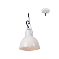 Eurolux white pendant light, front view