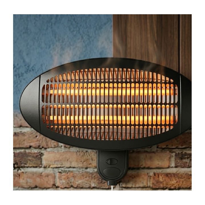 Radiant black heater dimensions diagram