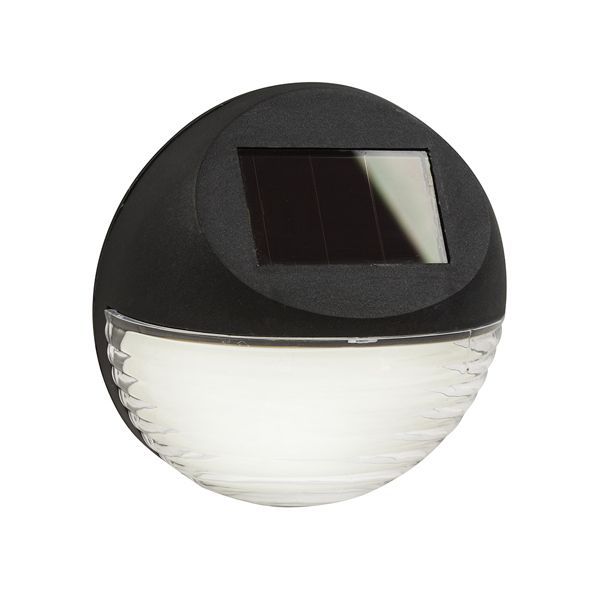 Eurolux black garden light, front view