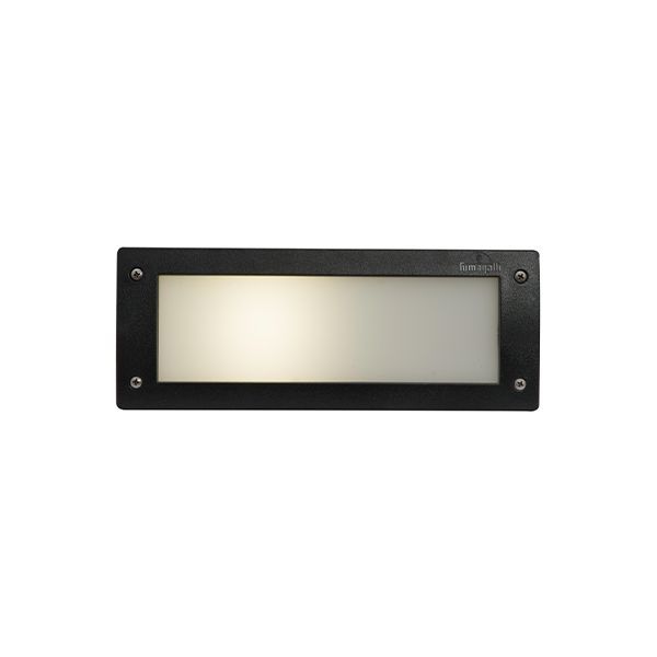 Eurolux black wall light, front view
