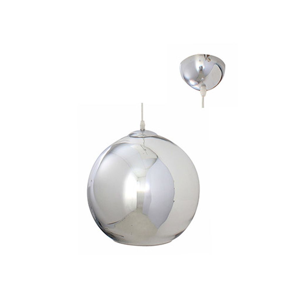 Eurolux chrome pendant light, front view