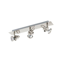 Eurolux satin chrome floodlight, front view