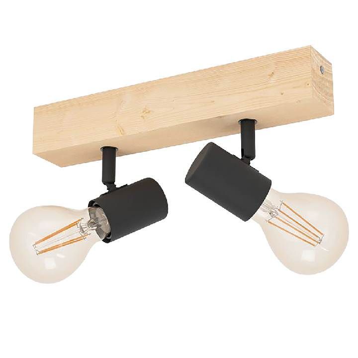 Eurolux black & brown spotlight, alternate angle
