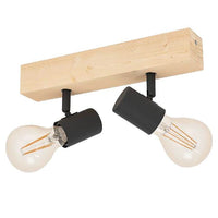 Eurolux black & brown spotlight, alternate angle