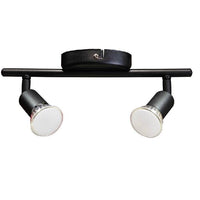 Eurolux black downlight, front view