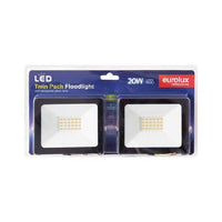 Eurolux floodlight shown in its packaging