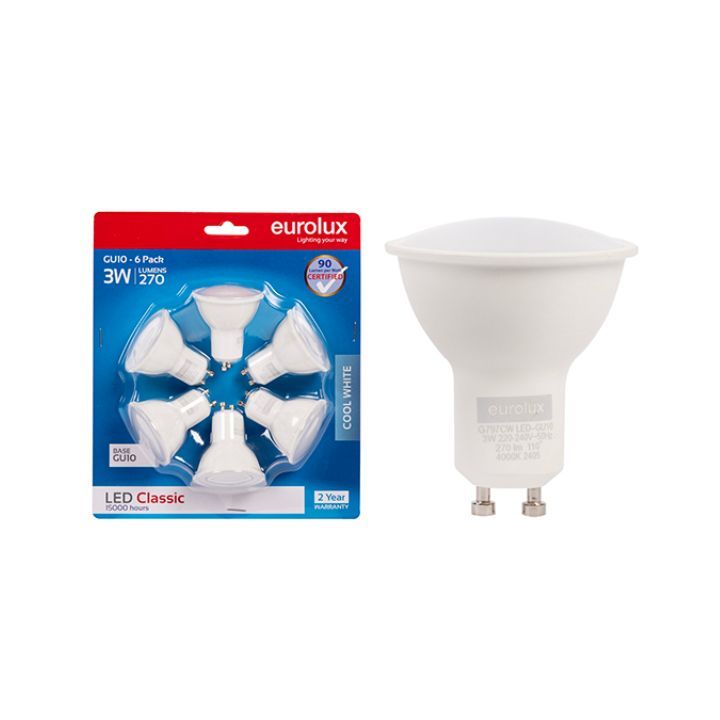 Eurolux LED globe, front view