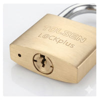 Tolsen padlock installed and lit