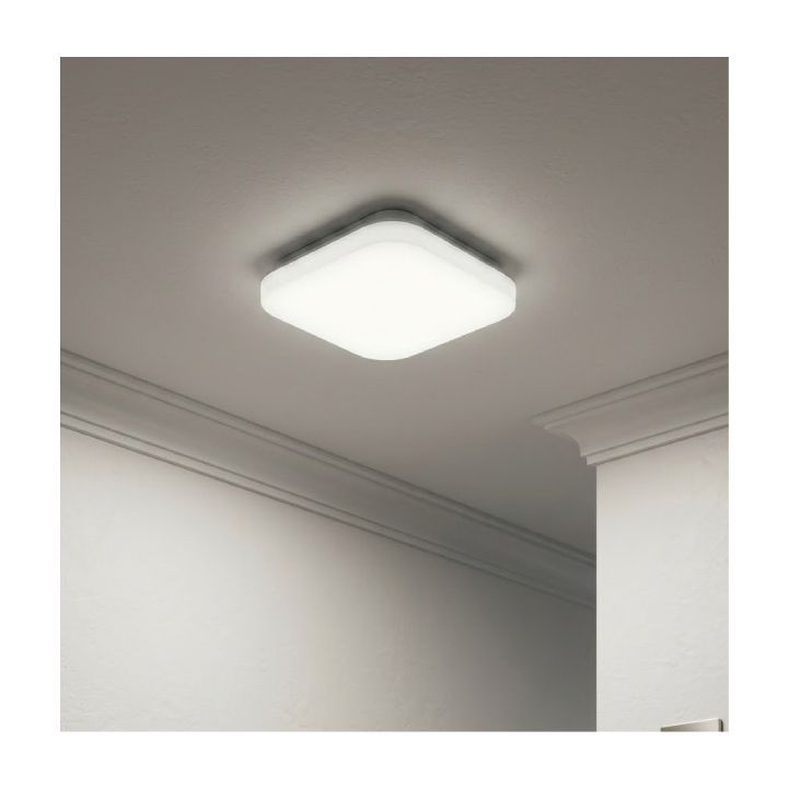 Eurolux white ceiling light shown in its packaging