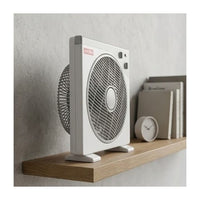 Eurolux fan shown in its packaging