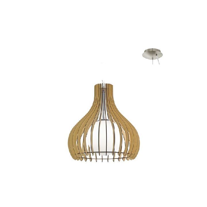 Eurolux pendant light installed and lit