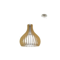 Eurolux pendant light installed and lit