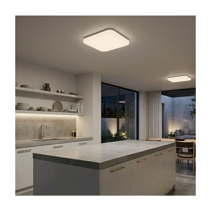 Eurolux white ceiling light dimensions diagram