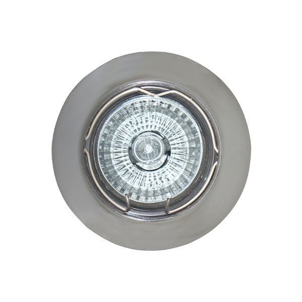 Eurolux gun metal downlight, front view