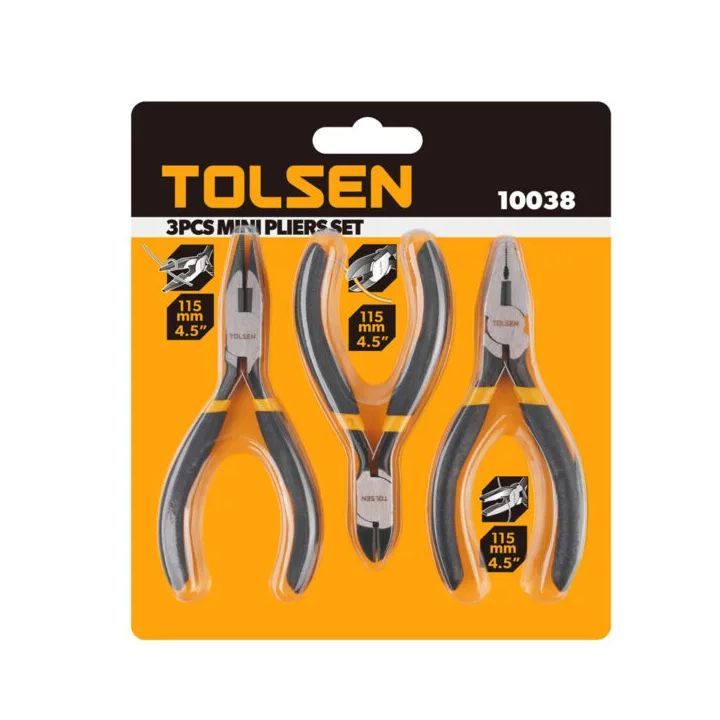Tolsen pliers shown in its packaging