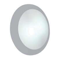 Eurolux grey bulkhead light, front view