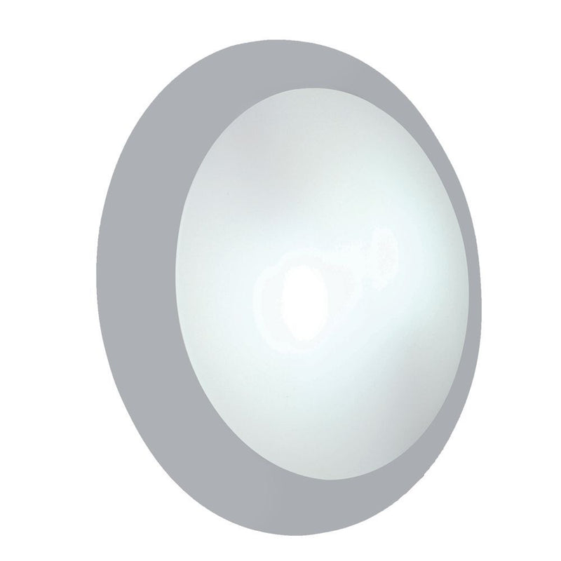 Eurolux grey bulkhead light, front view