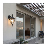 Eurolux black wall light dimensions diagram