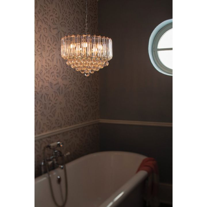 Eurolux chandelier shown in its packaging