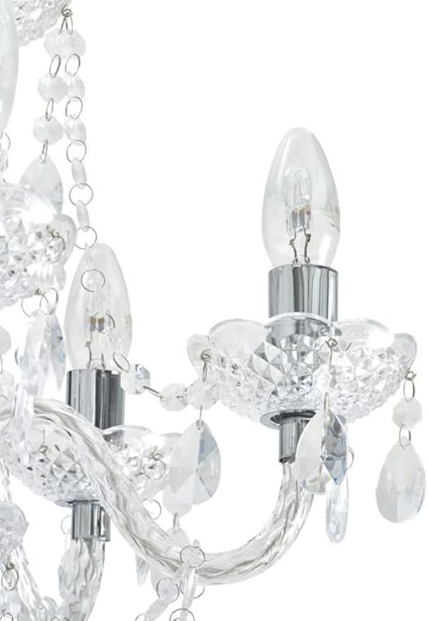 Radiant clear chandelier dimensions diagram