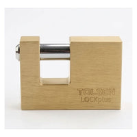 Tolsen padlock shown in its packaging