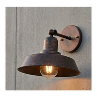 Eurolux antique brown wall light shown in its packaging