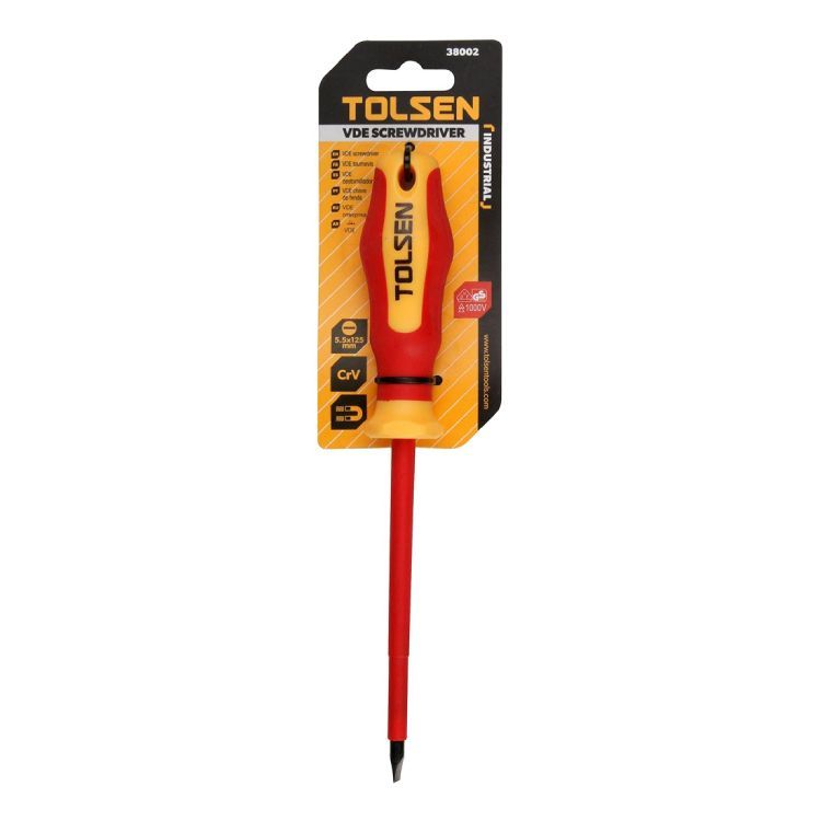 Close-up detail of the Tolsen screwdriver