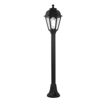 Eurolux black garden light, front view