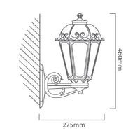 Eurolux wall light shown in its packaging
