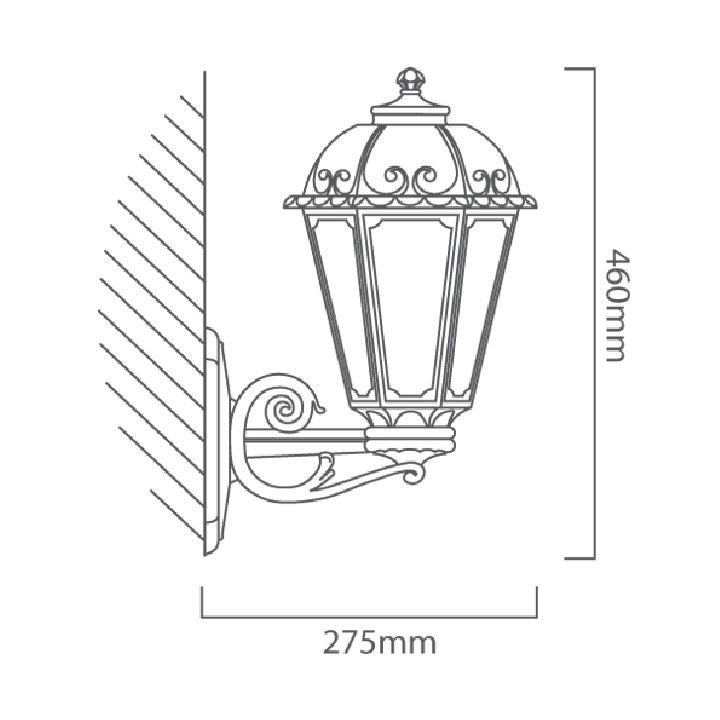Eurolux wall light shown in its packaging